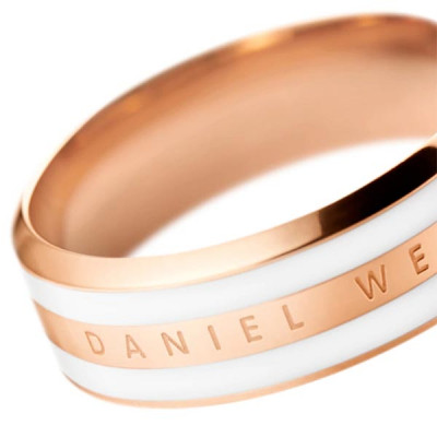 Unisex Rose Gold-Plated Engraved Ring